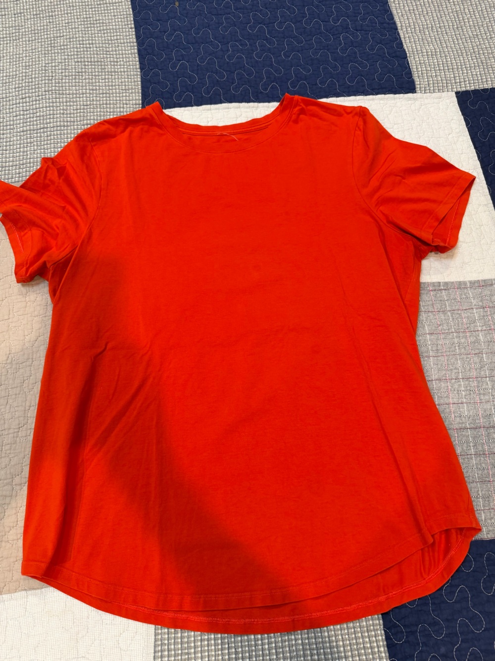 lululemon athletica Short Sleeve Crew Tee in Bright Orange